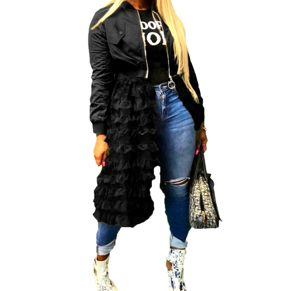 Jackets & Blazers - Frillz Sateen jacket